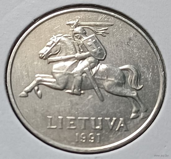 Литва 5 центов, 1991