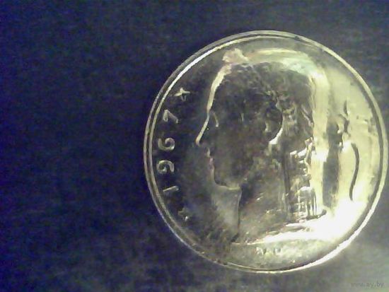 Монеты. Бельгия 5 Франков 1967.