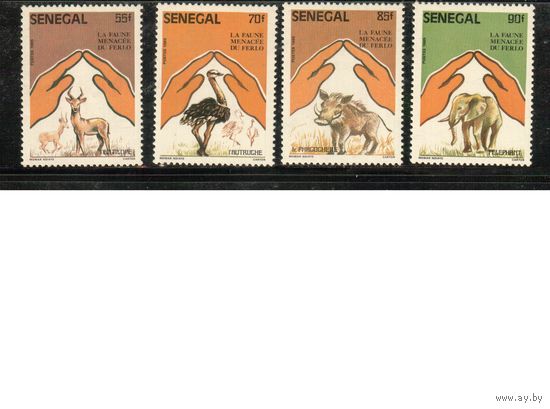 Сенегал-1987 (Мих.909-912) ,  ** , Фауна, (полная серия)