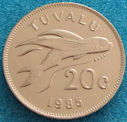 Тувалу. 20 центов 1985 года  KM#5