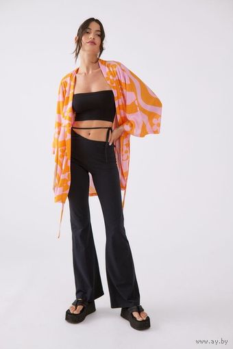 Urban Outfitters халат/накидка Lula Printed Robe (один размер, лилово-оранжевый цвет)