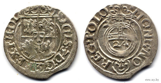 Полторак 1620, Сигизмунд III Ваза, Быдгощ. Остатки штемпельного блеска, коллекционное состояние