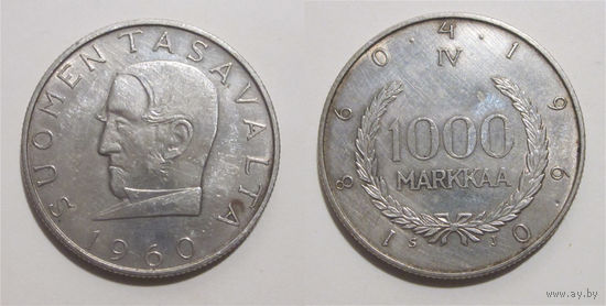 Финляндия - 1000 марок 1960