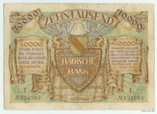 Германия (Манхейм), 10.000 марок 1923 год