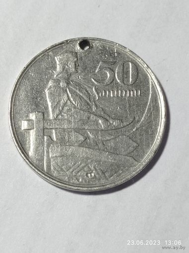 Латвия  50 сантим 1922 года .