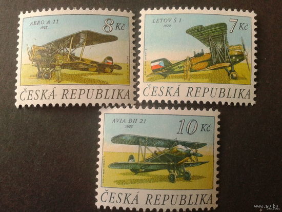 Чехия 1996 самолеты Авиация серия **