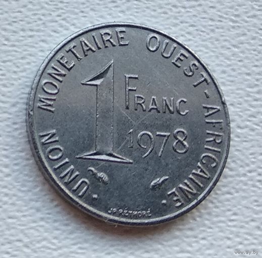 Западная Африка (BCEAO) 1 франк, 1978  8-11-8