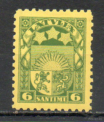 Стандартный выпуск Латвия 1925 год 1 марка