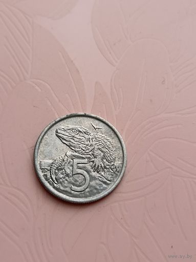 Новая Зеландия 5 центов 1975г(10)