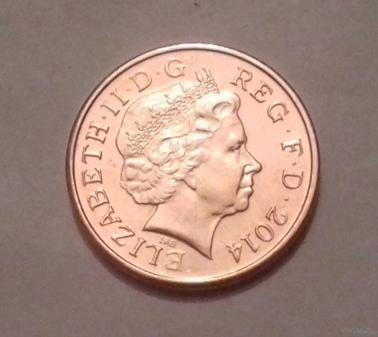 1 пенни, Великобритания 2014 г., AU
