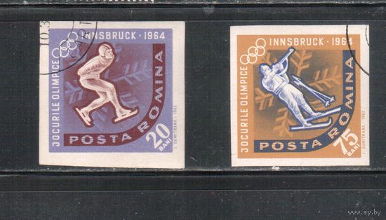 Румыния-1963, (Мих.2204-2208) гаш.  ,Спорт , ОИ-1964