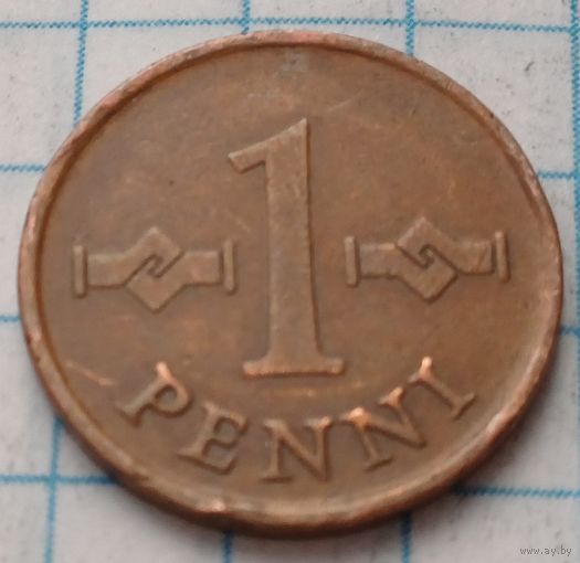 Финляндия 1 пенни, 1967      ( 2-2-2 )