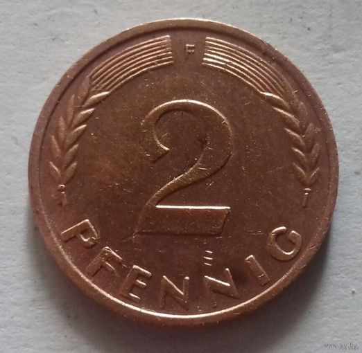 2 пфеннига, Германия 1970 F
