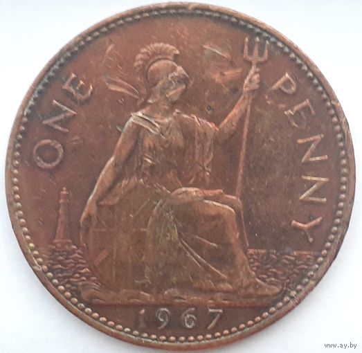 Великобритания 1 пенни, 1967 (4-2-4)