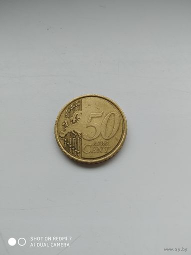 50 евроцентов Кипр, 2008 год из обращения