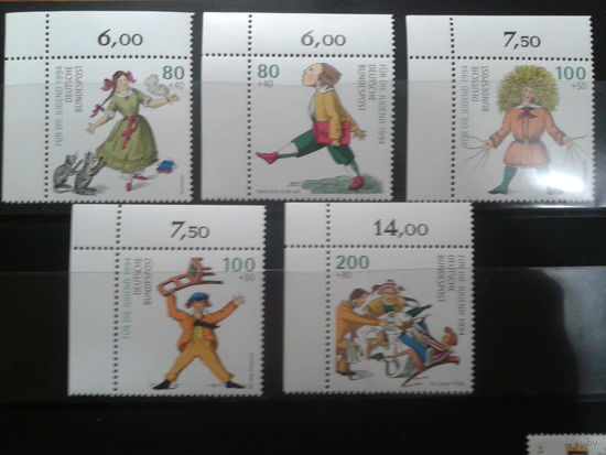 Германия 1994 сказки Гофмана** Михель-15,0 евро полная серия