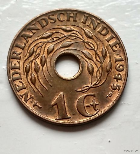 Голландская Ост-Индия 1 цент, 1945 "P" - Филадельфия 2-13-14