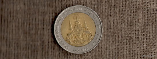 Тайланд/Таиланд 10 бат 1996 /слоны/биметалл/(D)