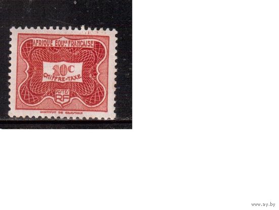 Французская Экваториальная Африка-1947,(Мих.12) , *  , Французские Колонии, Служебные марки