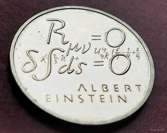 Швейцария 5 франков, 1979 100 лет со дня рождения Альберта Эйнштейна - Формула