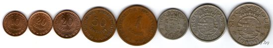 Мозамбик 8 монет.