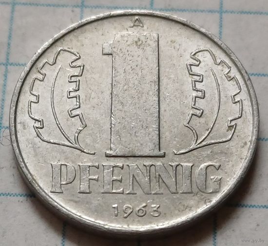 Германия - ГДР 1 пфенниг, 1963      ( 2-2-6 )