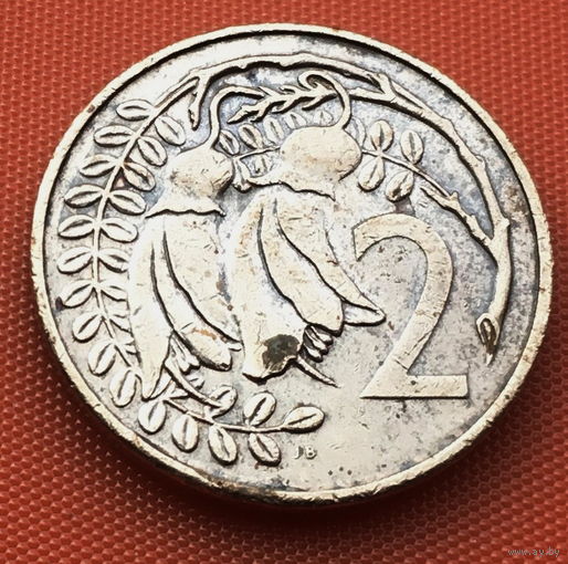 116-02 Новая Зеландия, 2 цента 1982 г. Единственное предложение монеты данного года на АУ