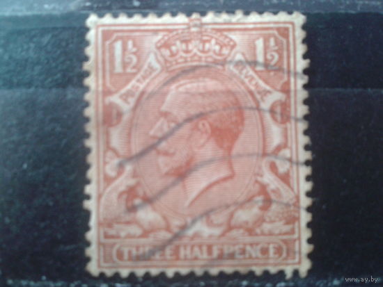 Англия 1924 Король Георг 5 1,5 пенса