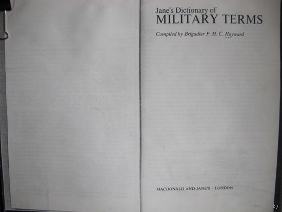 Janes Dictionary of Military Terms