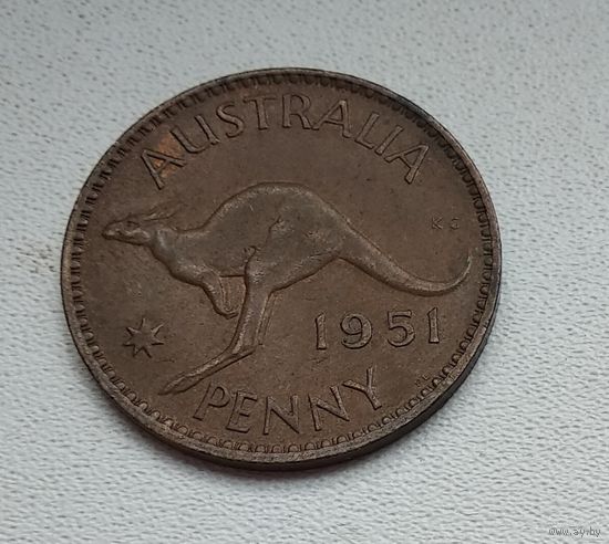 Австралия 1 пенни, 1951 "PL" - Лондон  2-18-5
