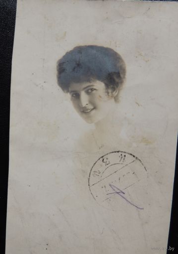 Почтовая карточка "Красавица", Петербург, до 1917 г.
