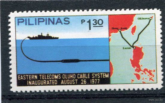 Филиппины. Прокладывание кабеля по дну моря