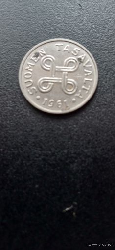 Финляндия 1 марка 1961 г.