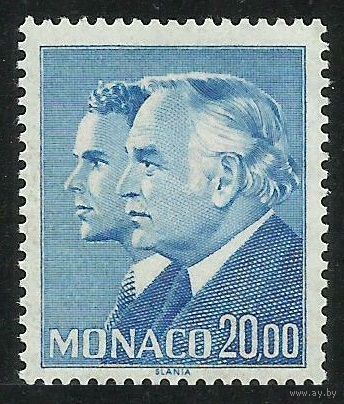 1988 Монако 1843 Принц Ренье III, Принц Альберт 10,00 евро
