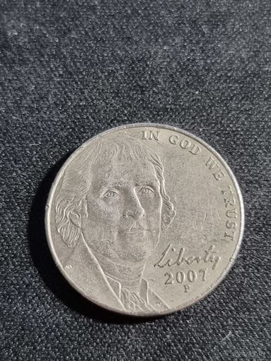США 5 центов 2007  P