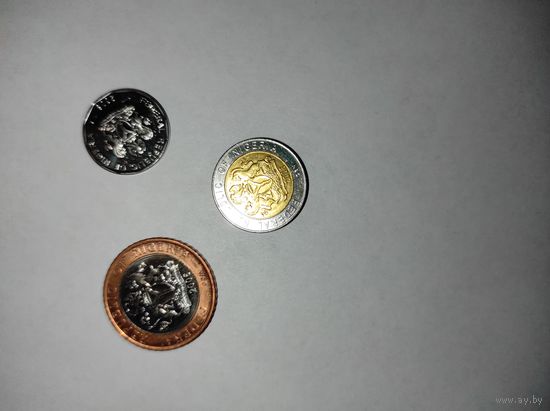 Нигерия набор монет 3 шт.