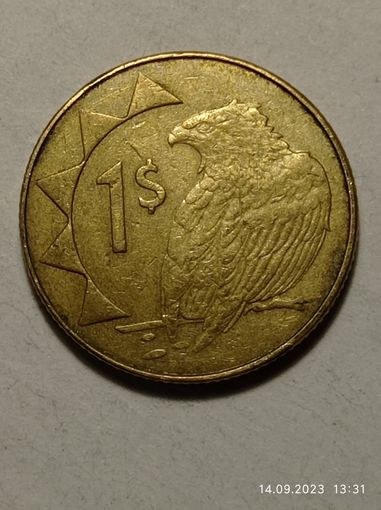 Намибия 1  доллар 2010 года .