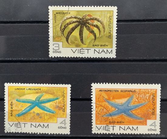 Вьетнам.1985.Морская фауна (3 марки)