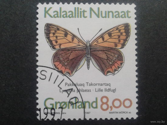 Дания Гренландия 1997 бабочка