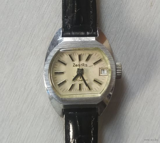ПЕРВЫЕ женские наручные часы с автоподзаводом, "ZentRa"(немецко-швейцарская фирма), механизм"Tissot"