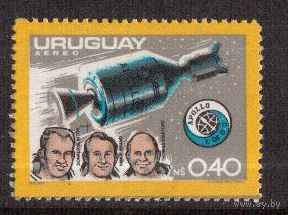 Космос  Персоналии Уругвай 1976 Блок Союз-Аполлон ** Mi-20euro