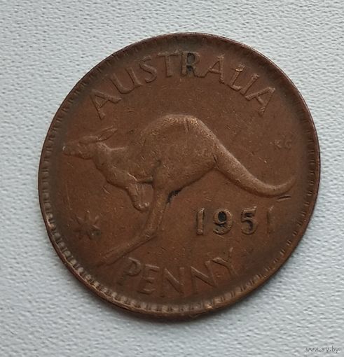 Австралия 1 пенни, 1951 Точка после "PENNY" 2-18-7