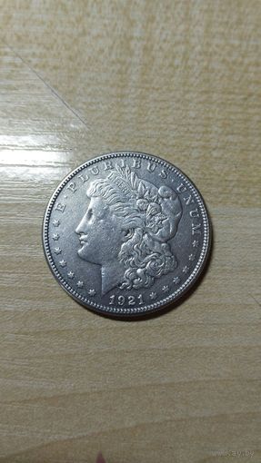 США 1 доллар 1921 и 1885 (В комплекте) год Доллар Моргана