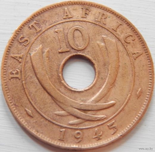 3. Британская Восточная Африка 10 центов 1945 год