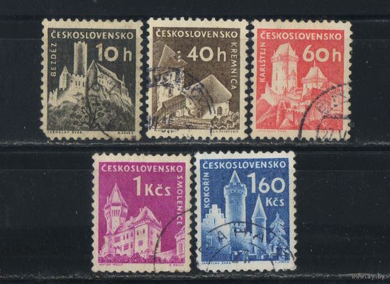Чехословакия ЧССР 1960 Крепости и замки Стандарт #1186,1189-1192