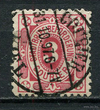 Германия - Киль - Местные марки - 1893 - Цифры 3Pf - [Mi.3] - 1 марка. Гашеная.  (Лот 62De)