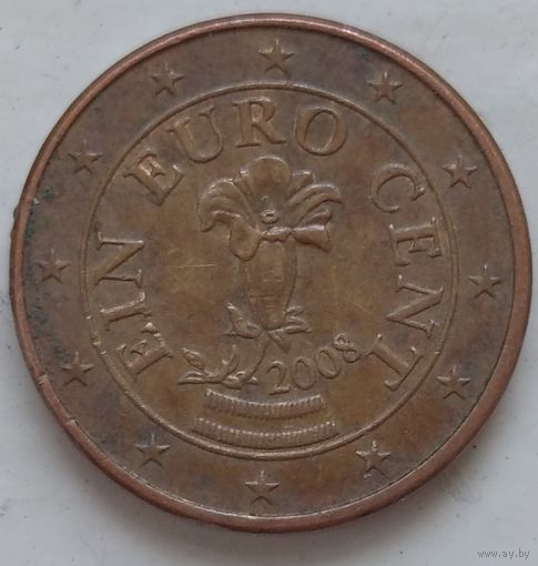 1 евроцент 2008 Австрия. Возможен обмен