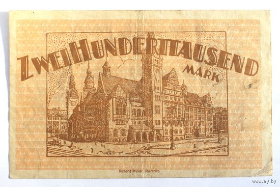 Германия, 200.000 марок 1923 год.