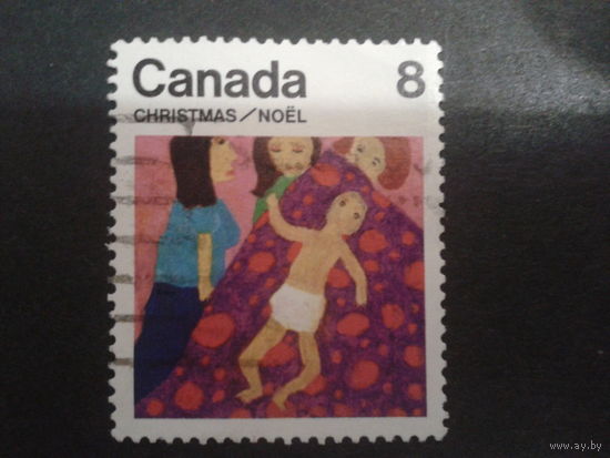 Канада 1975 Рождество, рисунок ребенка