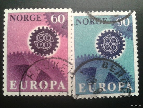 Норвегия 1967 Европа полная серия